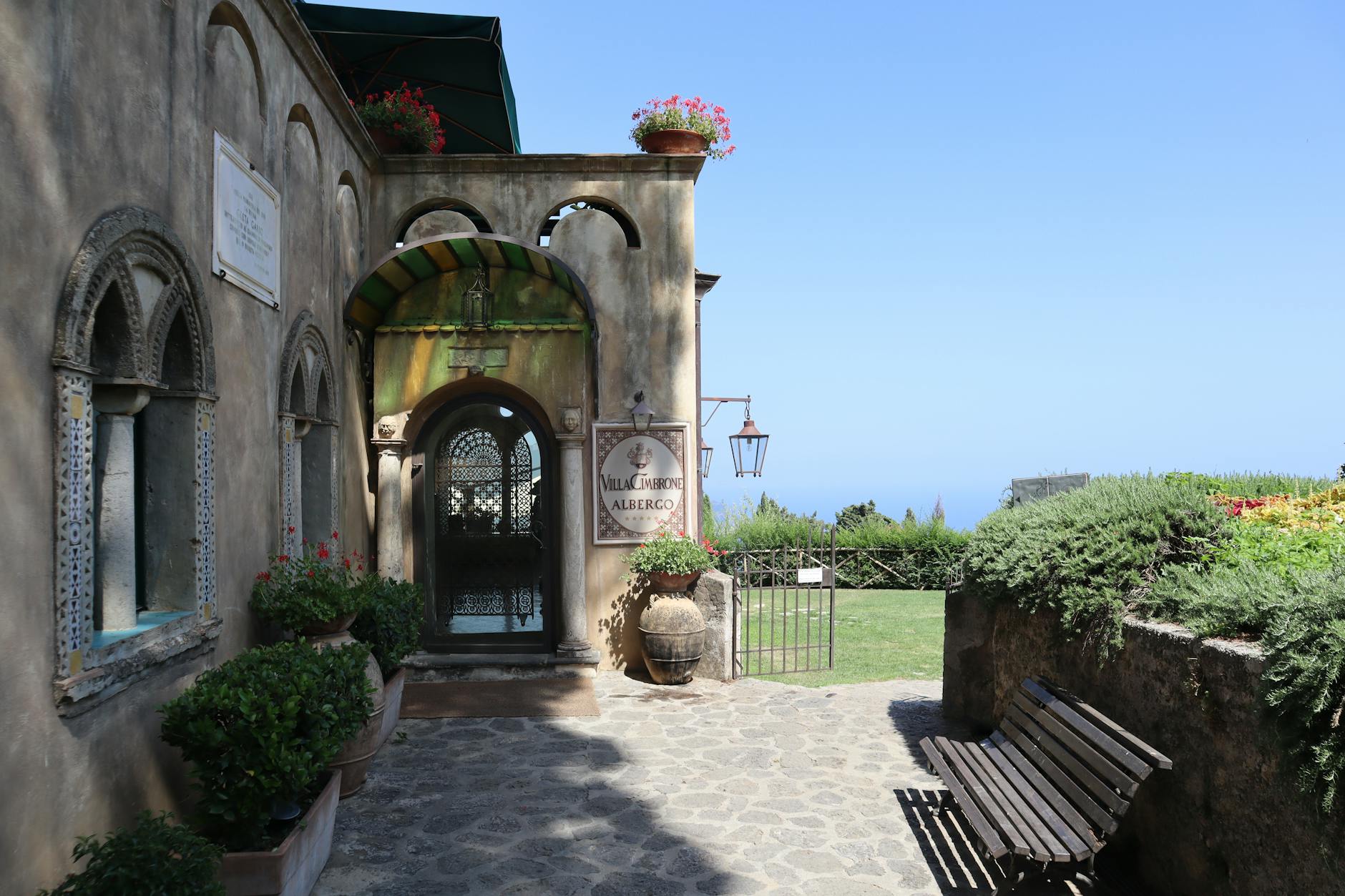 Ravello Villa Cimbrone view