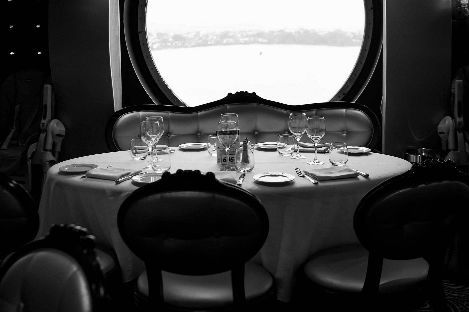 Cruise ship dining room buffet