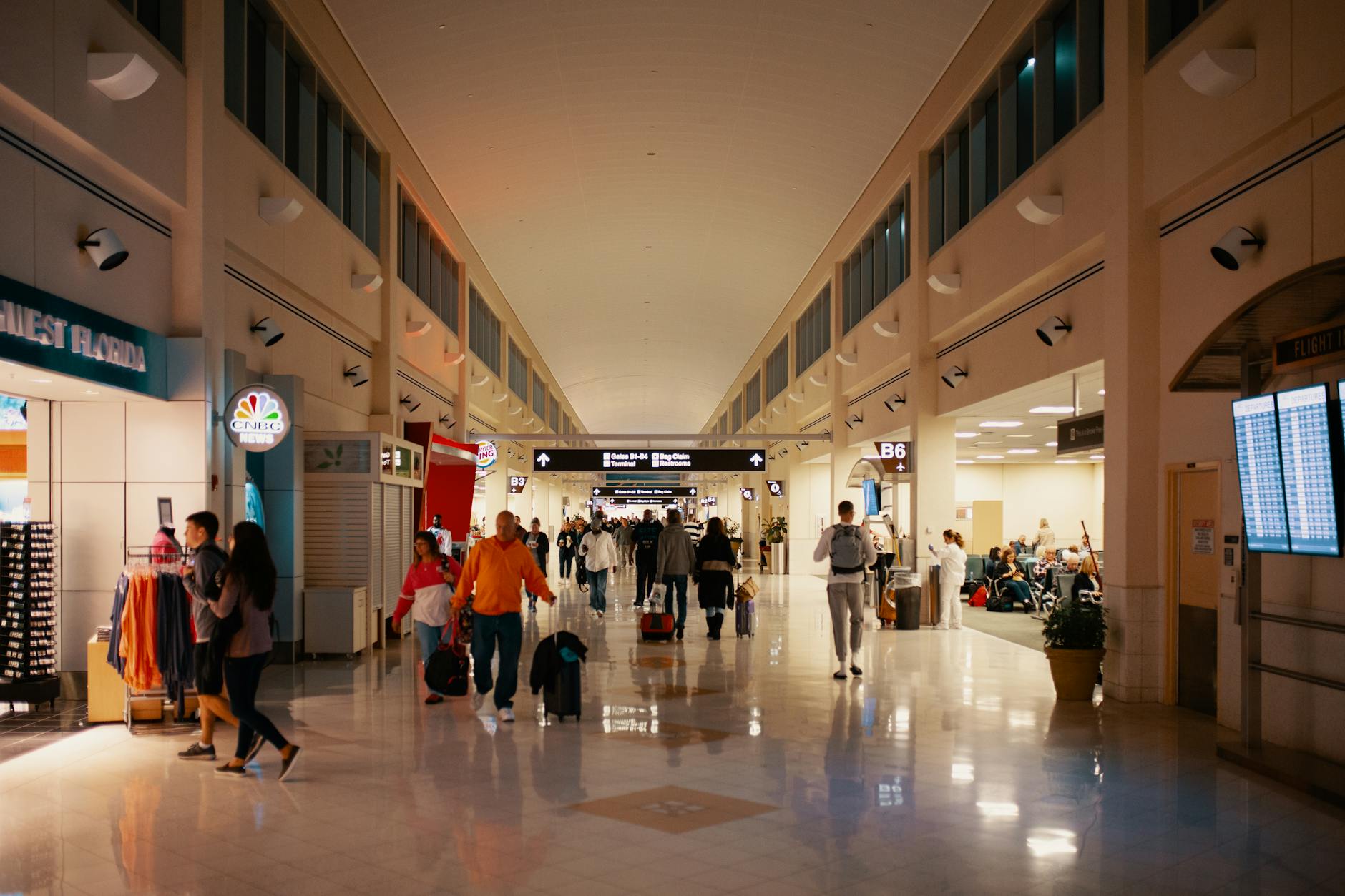 Airport security family lane