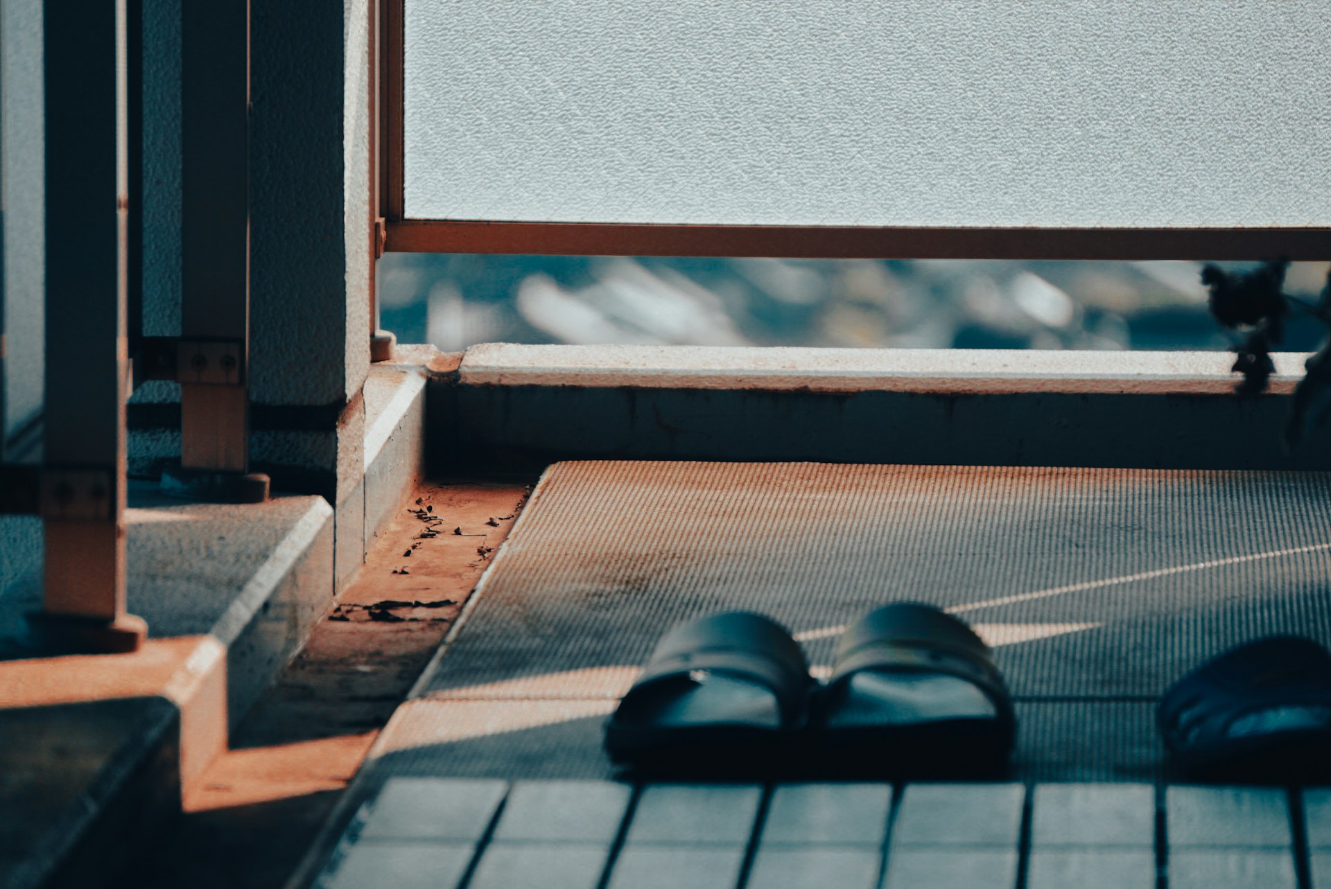Japanese ryokan slippers at entrance