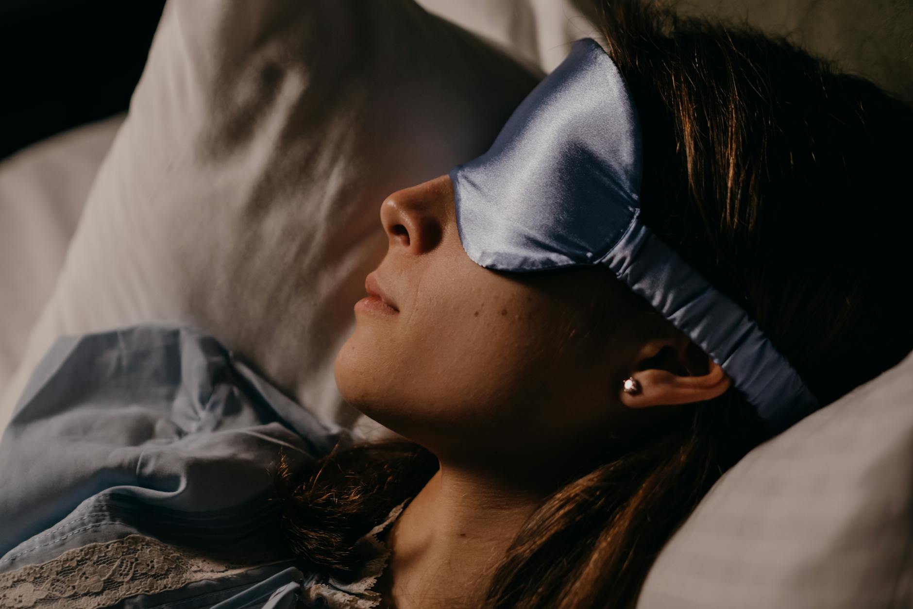 Sleep mask airplane traveler