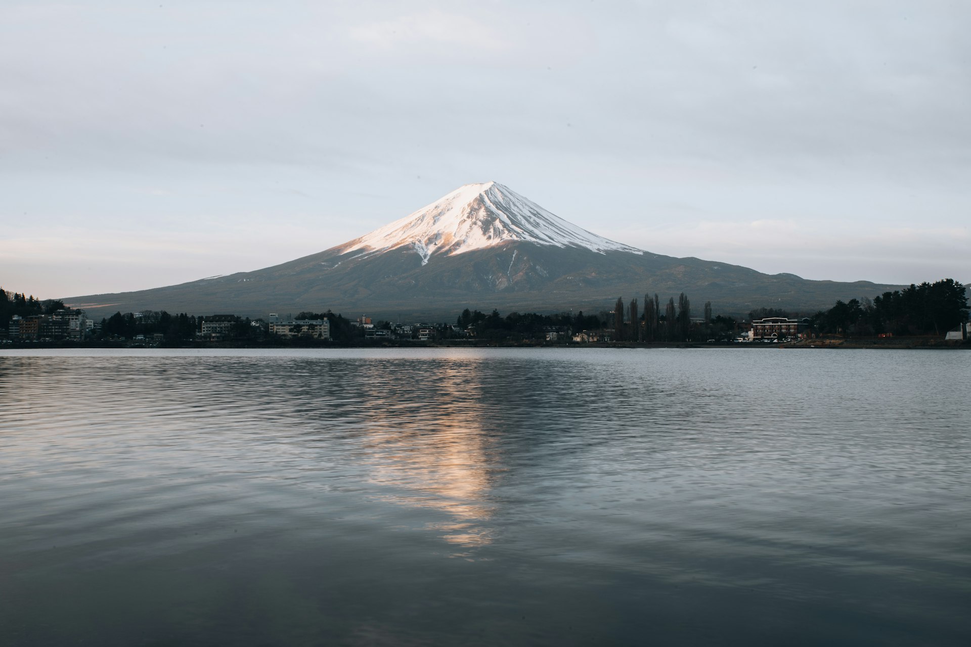 Lake Kawaguchiko Mount Fuji reflection