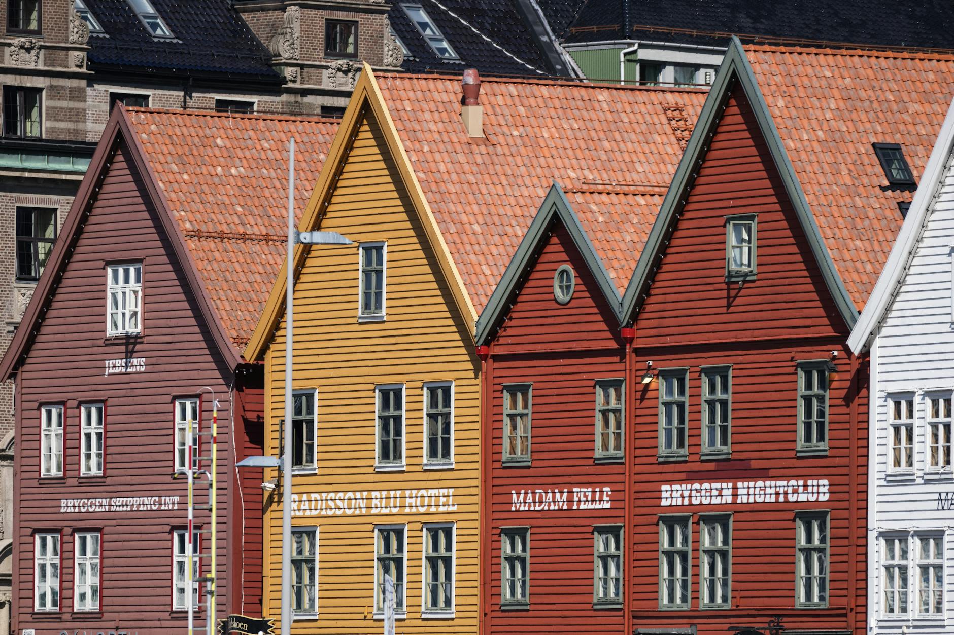 Bergen Bryggen wooden houses