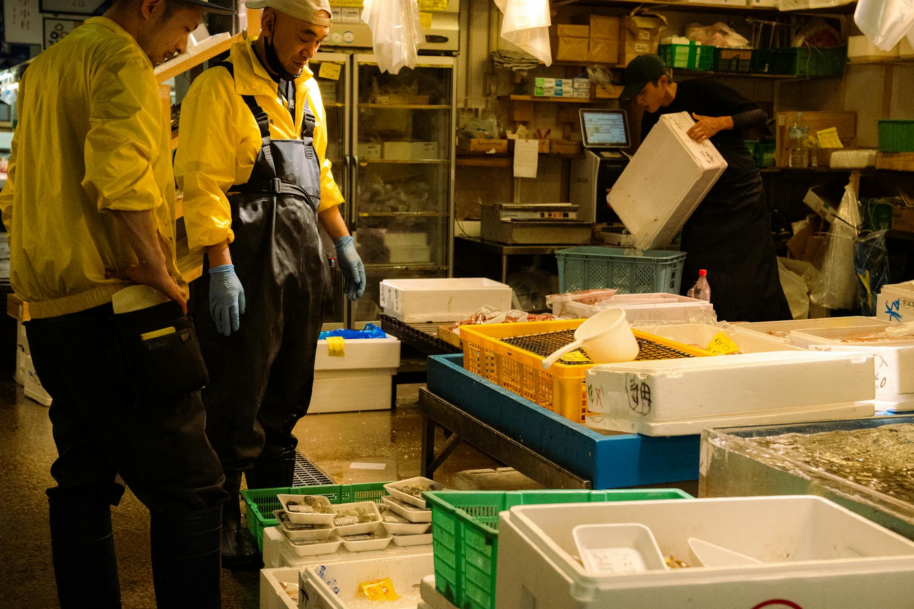 Kuromon market Osaka seafood
