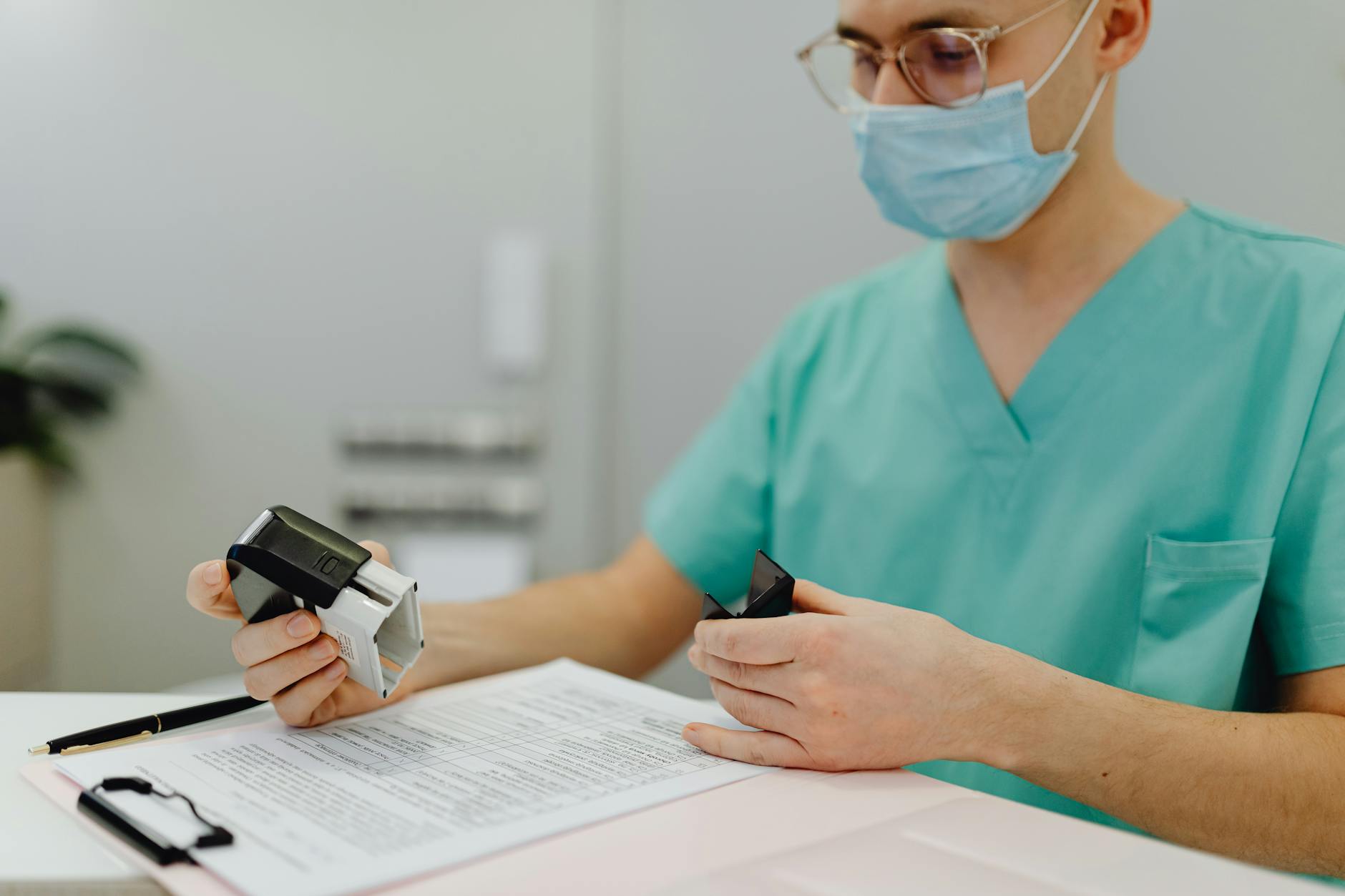 Hospital admission paperwork travel
